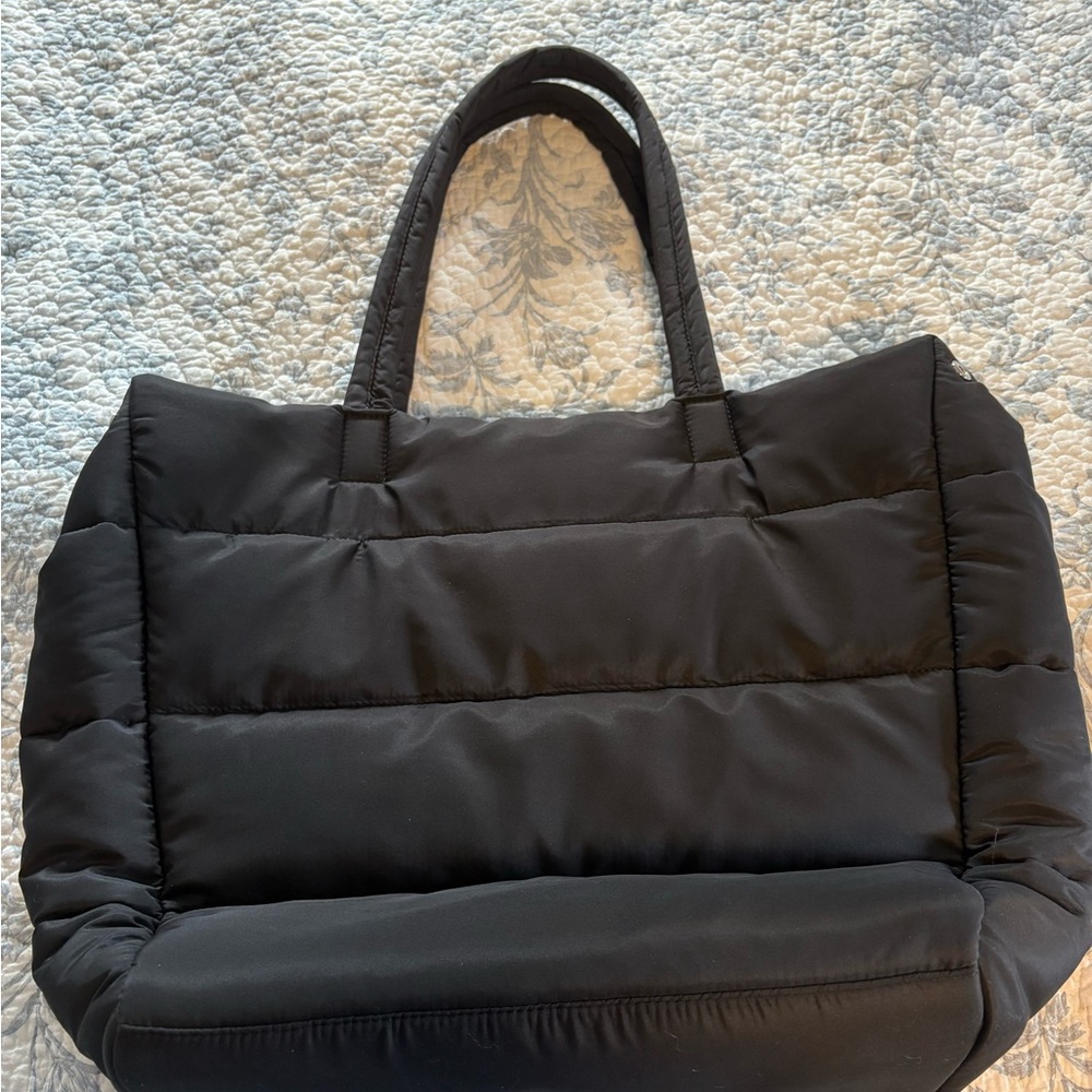 Banana Republic Black Puffer Tote